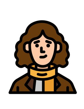 Kadın avatar simgesi vektör illüstrasyon tasarımı