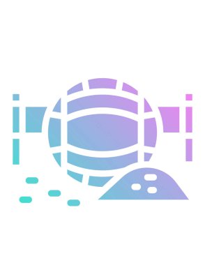 Modern b 'nin vektör illüstrasyonu simge yağından yoksun