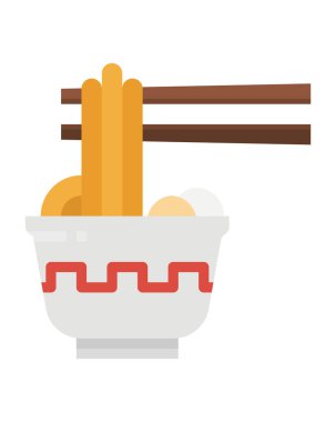 Japon yemek ikonu vektör illüstrasyon grafik tasarımı 