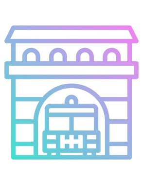 İtfaiye istasyonunun vektör çizimi