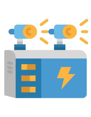 Acil durum ışıklarının vektör illüstrasyonu