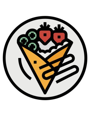 Bir besin simgesinin vektör illüstrasyonu