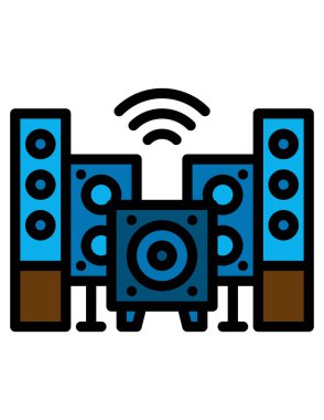 Müzik simgesinin vektör illüstrasyonu