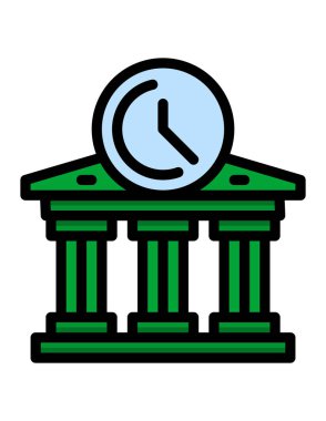 Banka oluşturma vektör simgesi