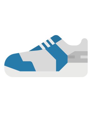 Modern spor ayakkabıları simgesinin vektör çizimi 