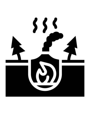 Bir boru ve yol işaretinin vektör çizimi