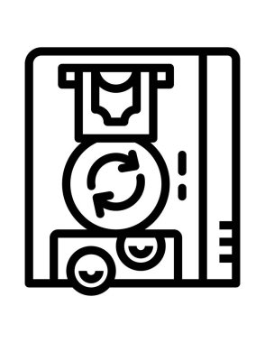 para makinesi ikon vektör illüstrasyonu