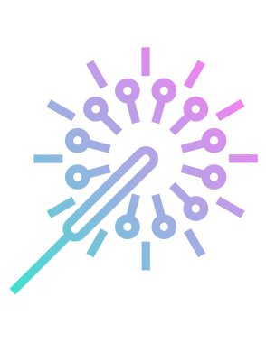 Mavi bir kar tanesinin vektör çizimi