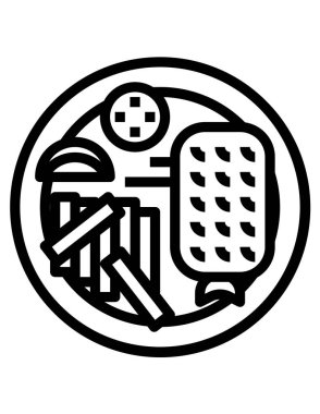 gıda kavramı, vektör illüstrasyonu