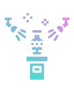 Müzedeki serginin vektör illüstrasyonu