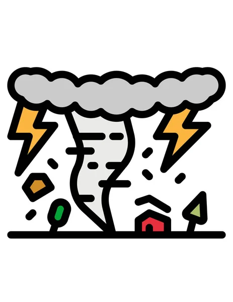 Storm Clouds Vector Icon — Stock Vector