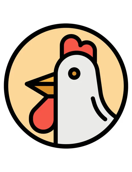 Ilustración Vectorial Pájaro Blanco — Vector de stock