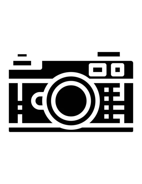 Icona Della Fotocamera Illustrazione Vettoriale — Vettoriale Stock