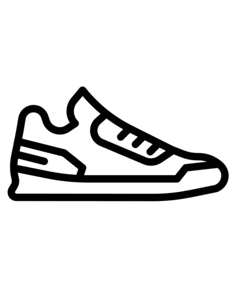 Icono Zapatilla Deporte Ilustración Vector — Archivo Imágenes Vectoriales