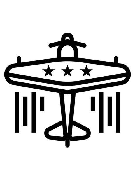 Векторний Значок Літака Знак Подорожі Символ Польотного Транспорту — стоковий вектор