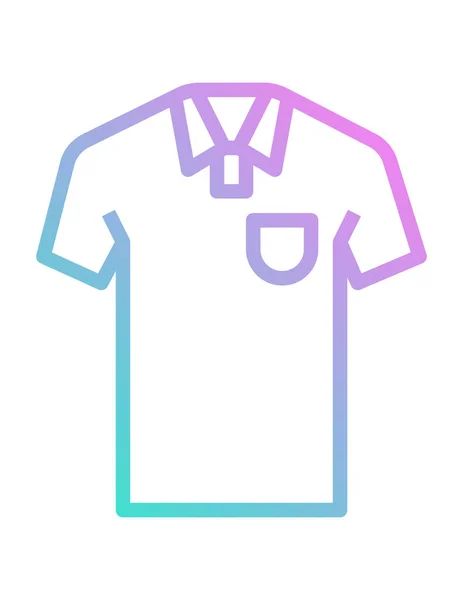 Camiseta Icono Vector Ilustración — Vector de stock