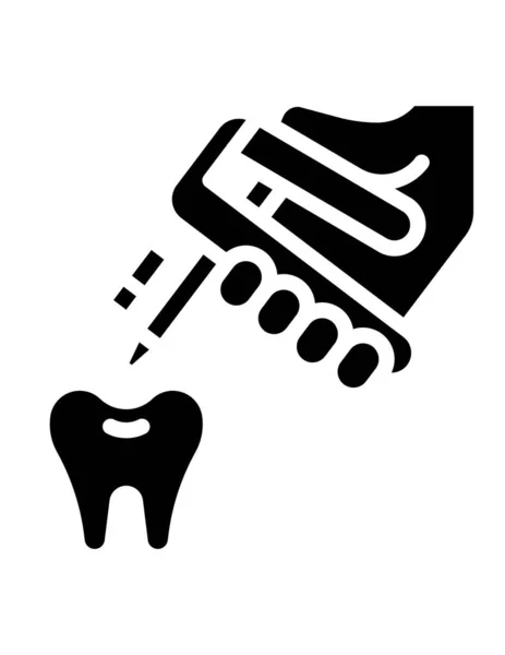 Icône Dentaire Illustration Vectorielle — Image vectorielle
