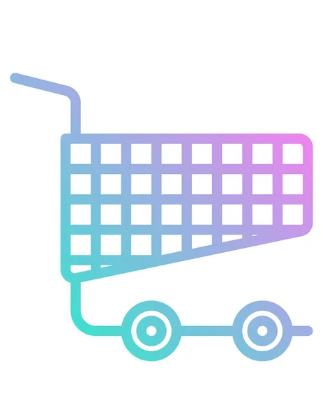 Shopping Cart Icon Vector Illustration — Stock Vector