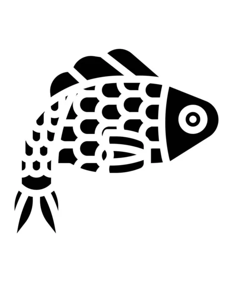 Fisch Symbol Vektor Illustration — Stockvektor