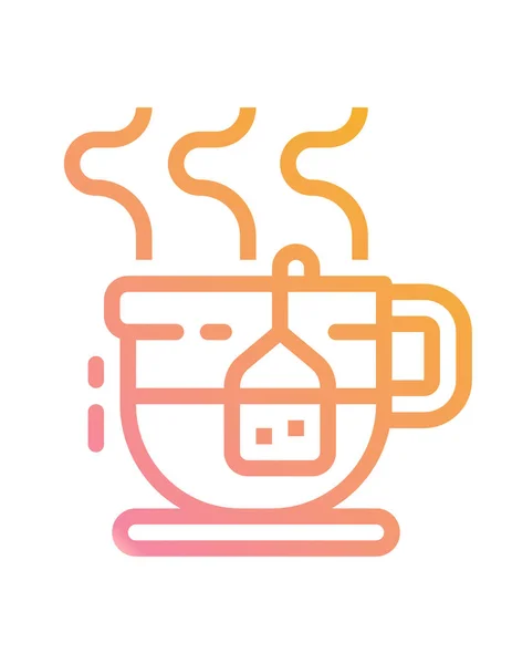 Tea Concept Background Vector Icon — Stock Vector