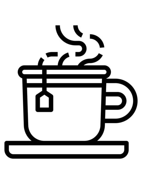 Teetassen Vektor Symbol — Stockvektor