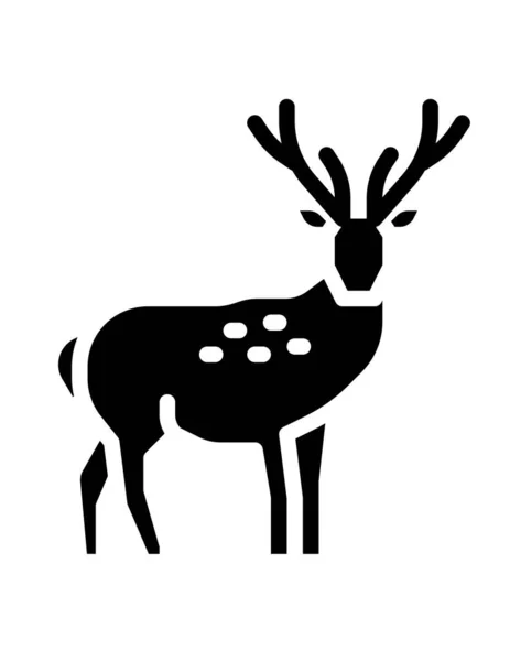 Hirschsymbol Vektorillustration — Stockvektor