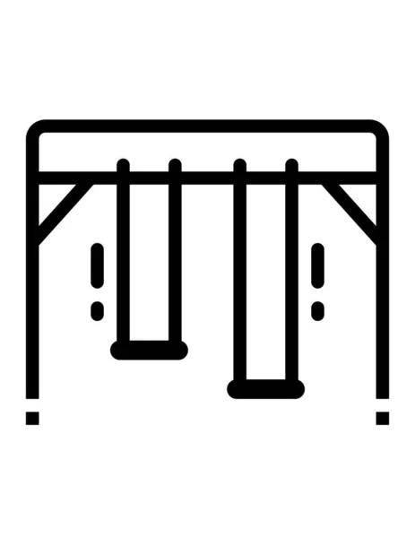 Spielplatz Barriere Symbol Vektor Illustration Grafik Design — Stockvektor