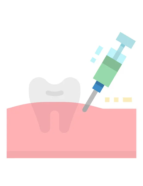 Icono Del Concepto Dental Ilustración Vectorial — Vector de stock