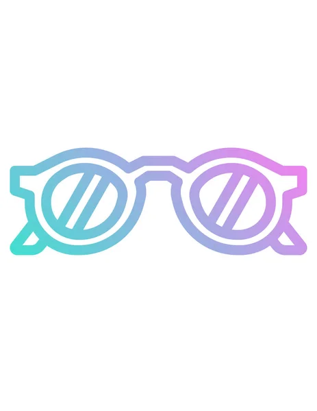 Ikona Wektora Linii Okularów — Wektor stockowy