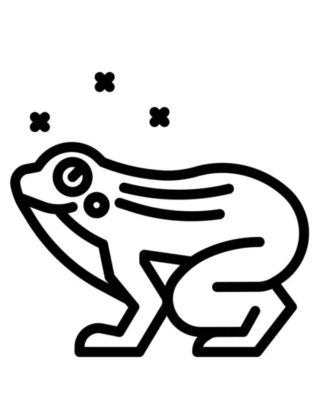 Иконка Лягушки Векторная Иллюстрация — стоковый вектор