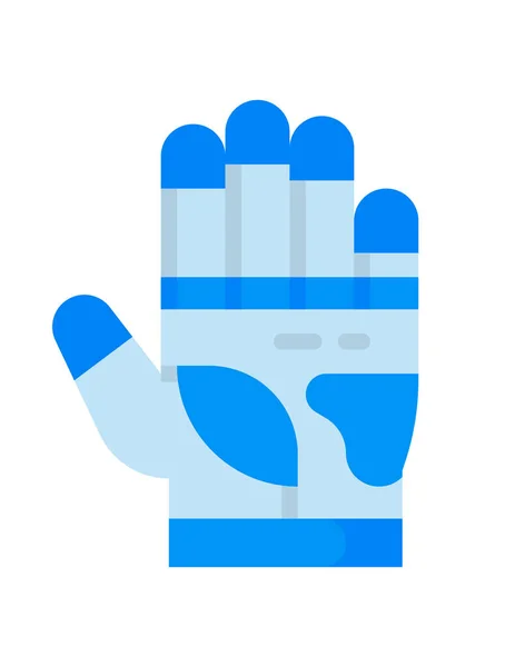 Main Tenant Une Tasse Bleue Avec Poing Dans Les Mains — Image vectorielle
