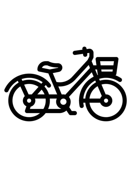 Icono Bicicleta Vector Ilustración — Vector de stock