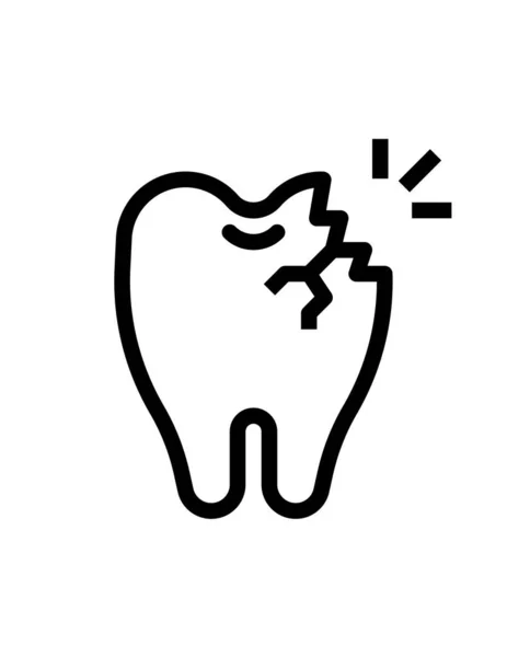 Zahn Symbol Vektor Illustration — Stockvektor
