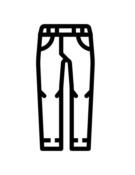 Pantalón Icono Vector Ilustración — Vector de stock
