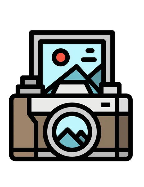 Camera Icon Vector Illustration — Stock Vector