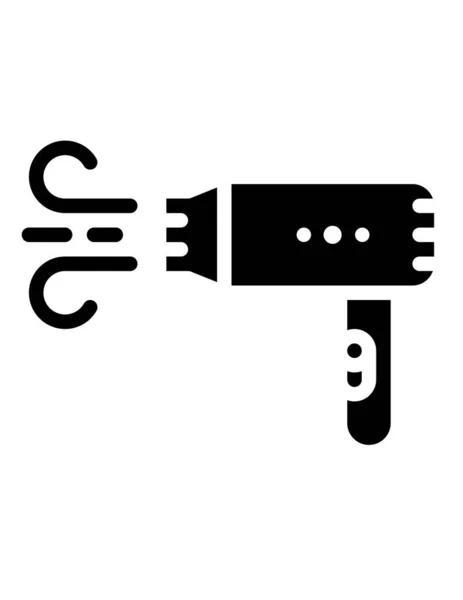 Haartrockner Symbol Vektorillustration — Stockvektor