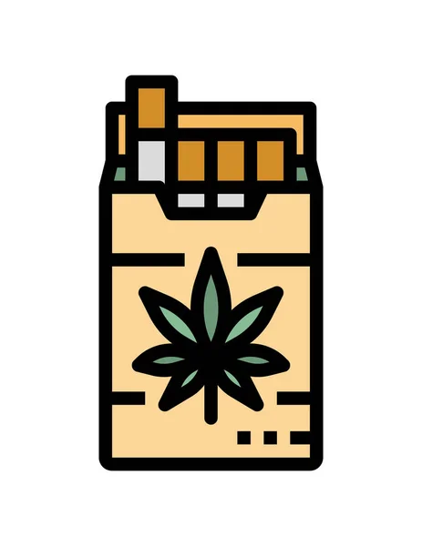 Marihuana Medicinal Icono Vector Ilustración Diseño Gráfico — Archivo Imágenes Vectoriales