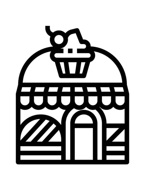 Ilustración Vectorial Del Icono Del Producto Panadería — Vector de stock