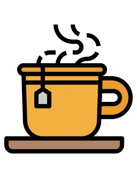 Tea Cup Vector Icon — Stock Vector