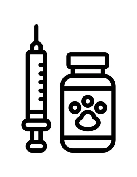 Medicinsk Medicin Ikon Vektor Illustration Grafisk Design — Stock vektor