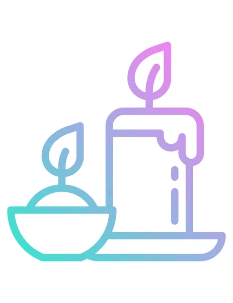 Vector Ilustración Velas Aroma — Archivo Imágenes Vectoriales