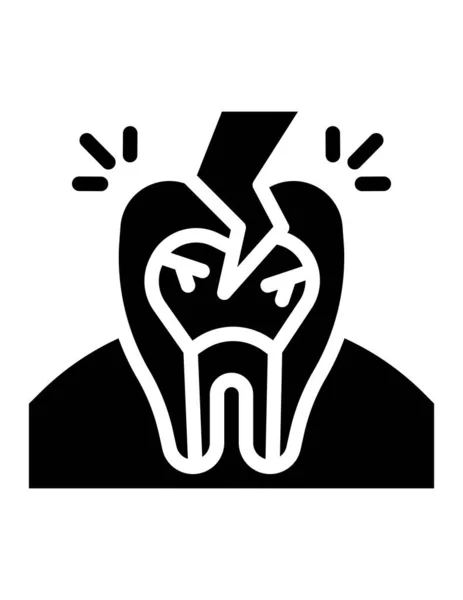 Icône Dentaire Illustration Vectorielle — Image vectorielle