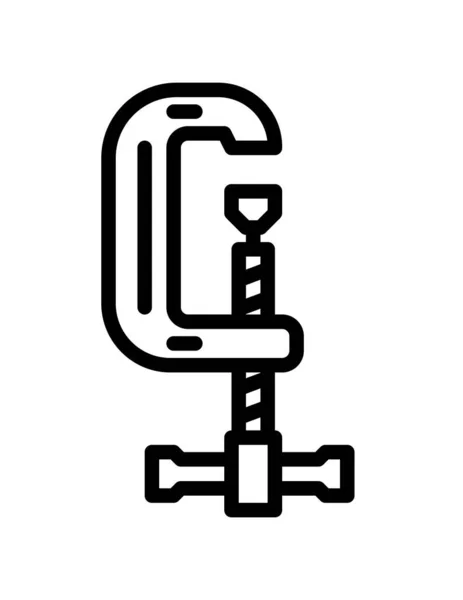 Vektor Illustration Des Klemmsymbols — Stockvektor