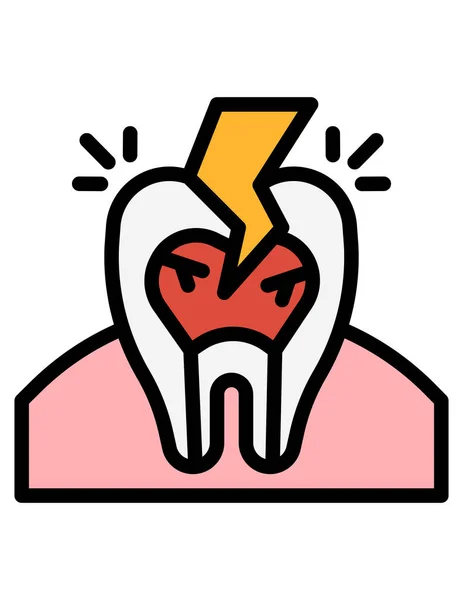 Icono Dental Ilustración Vectorial — Archivo Imágenes Vectoriales