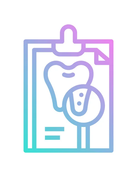 Vektorillustration Eines Zahnsymbols — Stockvektor