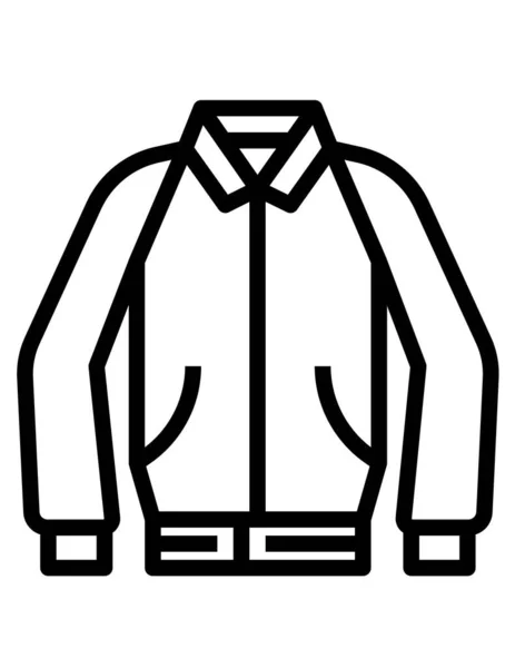 Moda Tela Línea Vector Icono — Vector de stock