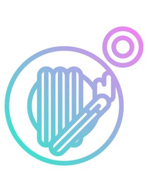 Fırın ürün simgesinin vektör illüstrasyonu