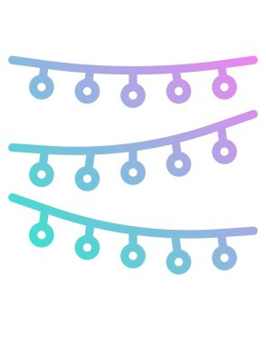 çelenk simgesi, vektör illüstrasyonu