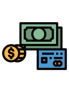 Dolar gagası vektör simgesi