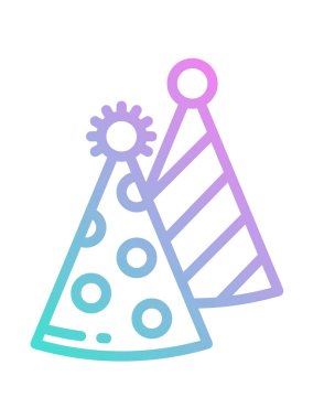 karnaval partisi ikon vektör illüstrasyon grafik tasarımı